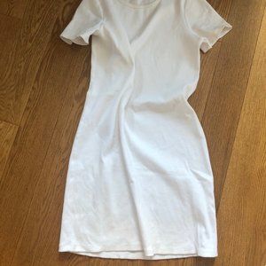 Aritzia Wilfred Free White T-shirt Dress